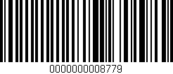 Código de barras (EAN, GTIN, SKU, ISBN): '0000000008779'