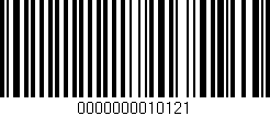 Código de barras (EAN, GTIN, SKU, ISBN): '0000000010121'
