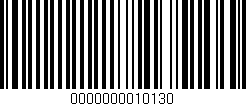 Código de barras (EAN, GTIN, SKU, ISBN): '0000000010130'