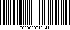 Código de barras (EAN, GTIN, SKU, ISBN): '0000000010141'