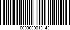 Código de barras (EAN, GTIN, SKU, ISBN): '0000000010143'