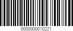 Código de barras (EAN, GTIN, SKU, ISBN): '0000000010221'