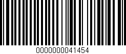 Código de barras (EAN, GTIN, SKU, ISBN): '0000000041454'