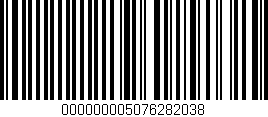 Código de barras (EAN, GTIN, SKU, ISBN): '000000005076282038'