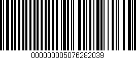 Código de barras (EAN, GTIN, SKU, ISBN): '000000005076282039'