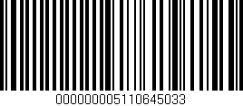 Código de barras (EAN, GTIN, SKU, ISBN): '000000005110645033'