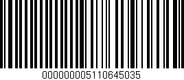 Código de barras (EAN, GTIN, SKU, ISBN): '000000005110645035'