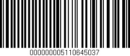 Código de barras (EAN, GTIN, SKU, ISBN): '000000005110645037'