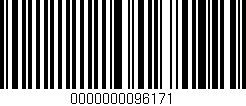 Código de barras (EAN, GTIN, SKU, ISBN): '0000000096171'