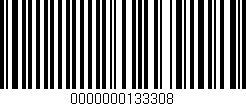 Código de barras (EAN, GTIN, SKU, ISBN): '0000000133308'