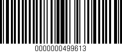 Código de barras (EAN, GTIN, SKU, ISBN): '0000000499613'