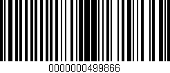 Código de barras (EAN, GTIN, SKU, ISBN): '0000000499866'