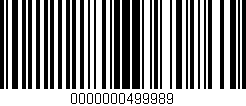 Código de barras (EAN, GTIN, SKU, ISBN): '0000000499989'