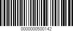 Código de barras (EAN, GTIN, SKU, ISBN): '0000000500142'