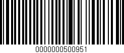 Código de barras (EAN, GTIN, SKU, ISBN): '0000000500951'