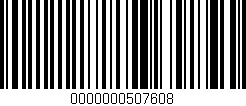 Código de barras (EAN, GTIN, SKU, ISBN): '0000000507608'