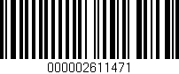 Código de barras (EAN, GTIN, SKU, ISBN): '000002611471'