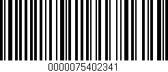 Código de barras (EAN, GTIN, SKU, ISBN): '0000075402341'