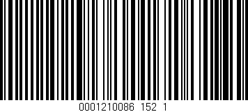 Código de barras (EAN, GTIN, SKU, ISBN): '0001210086_152_1'