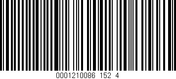 Código de barras (EAN, GTIN, SKU, ISBN): '0001210086_152_4'