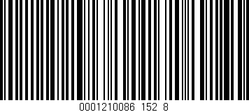 Código de barras (EAN, GTIN, SKU, ISBN): '0001210086_152_8'