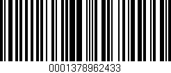 Código de barras (EAN, GTIN, SKU, ISBN): '0001378962433'