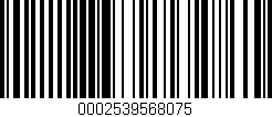 Código de barras (EAN, GTIN, SKU, ISBN): '0002539568075'