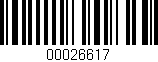 Código de barras (EAN, GTIN, SKU, ISBN): '00026617'