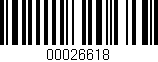 Código de barras (EAN, GTIN, SKU, ISBN): '00026618'