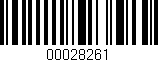 Código de barras (EAN, GTIN, SKU, ISBN): '00028261'