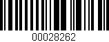 Código de barras (EAN, GTIN, SKU, ISBN): '00028262'