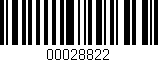 Código de barras (EAN, GTIN, SKU, ISBN): '00028822'