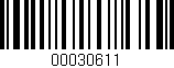 Código de barras (EAN, GTIN, SKU, ISBN): '00030611'