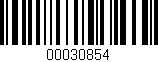 Código de barras (EAN, GTIN, SKU, ISBN): '00030854'