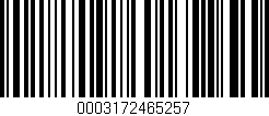 Código de barras (EAN, GTIN, SKU, ISBN): '0003172465257'