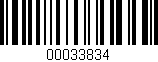 Código de barras (EAN, GTIN, SKU, ISBN): '00033834'