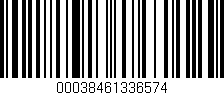 Código de barras (EAN, GTIN, SKU, ISBN): '00038461336574'