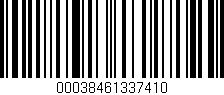 Código de barras (EAN, GTIN, SKU, ISBN): '00038461337410'