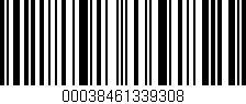 Código de barras (EAN, GTIN, SKU, ISBN): '00038461339308'