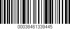 Código de barras (EAN, GTIN, SKU, ISBN): '00038461339445'