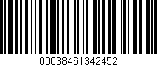 Código de barras (EAN, GTIN, SKU, ISBN): '00038461342452'