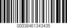 Código de barras (EAN, GTIN, SKU, ISBN): '00038461343435'