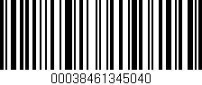 Código de barras (EAN, GTIN, SKU, ISBN): '00038461345040'