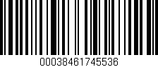 Código de barras (EAN, GTIN, SKU, ISBN): '00038461745536'