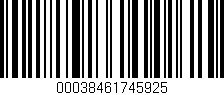 Código de barras (EAN, GTIN, SKU, ISBN): '00038461745925'