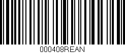 Código de barras (EAN, GTIN, SKU, ISBN): '000408REAN'