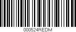 Código de barras (EAN, GTIN, SKU, ISBN): '000524REDM'