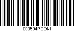 Código de barras (EAN, GTIN, SKU, ISBN): '000534REDM'