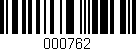 Código de barras (EAN, GTIN, SKU, ISBN): '000762'