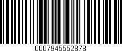 Código de barras (EAN, GTIN, SKU, ISBN): '0007945552878'